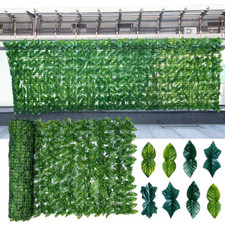 3-18M Artificial Hedge Garden Fake Ivy Leaf Privacy Fence Screening Wall Panel