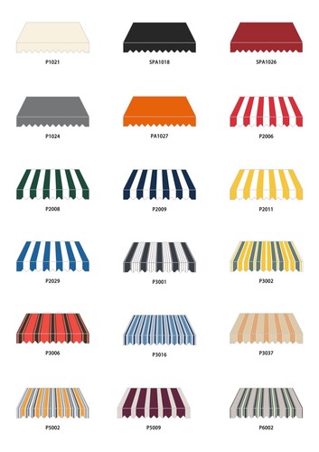 Awning cloth awning valance