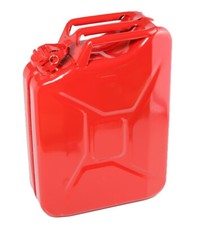 10L 10 Litre Red Metal Jerry