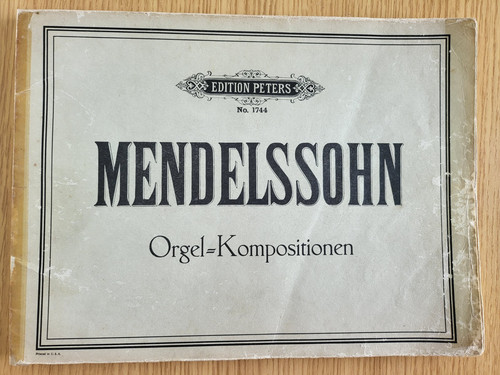 Mendelssohn organ works - works,
