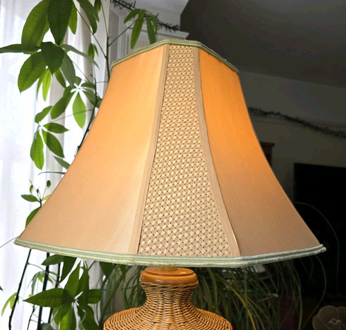 Vintage lampshade large beige - large,