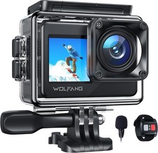 WOLFANG GA120 4K 20MP Action Camera, 40M Waterproof Underwater Camera 