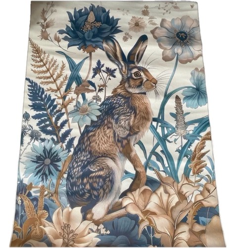 Folk art hare canvas style - folk,