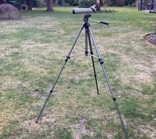 Archery spotter scope with V