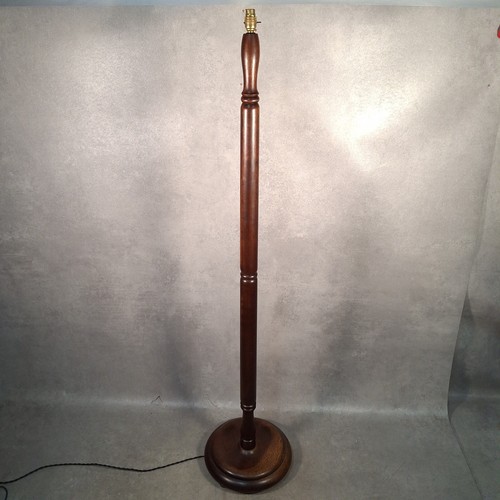 Vintage wooden standard lamp - vintage,