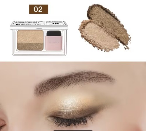 Shimmering dual tone eyeshadow - dual-tone,