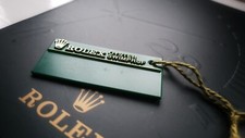 ROLEX Green Tag Hangtag Oyster Swimpruf SUBMARINER Date 16800 16610 16613 16618