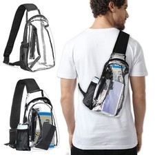Men Women Clear PVC Shoulder