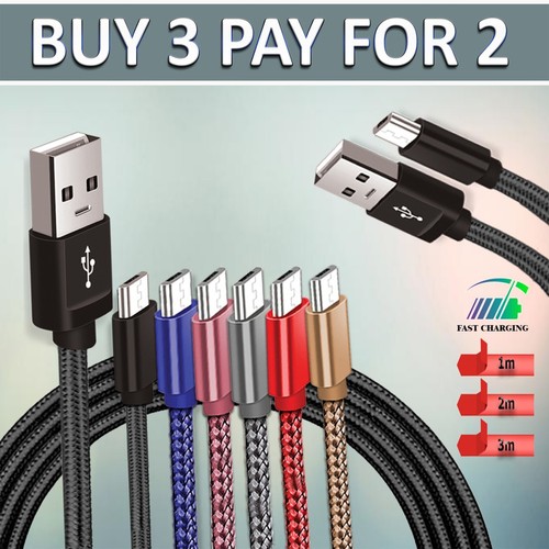Long braided usb micro fast - braided,