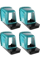 Rollaway Nest Box Chicken Nesting House Plastic Washable Poultry Wall Mount 4 Pk