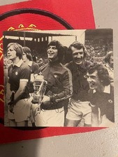 MARTIN BUCHAN & STEPNEY SIGNED MANCHESTER UNITED 2nd DIVISION CHAMPS PICTURE