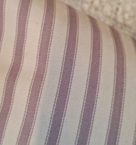 Lilac stripe pure cotton