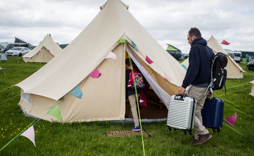 Bell tent fire - bell,