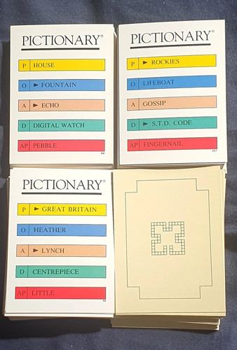200 cards pictionary game - cards,