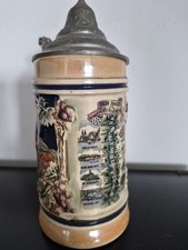 Handpainted German Lidded 7"