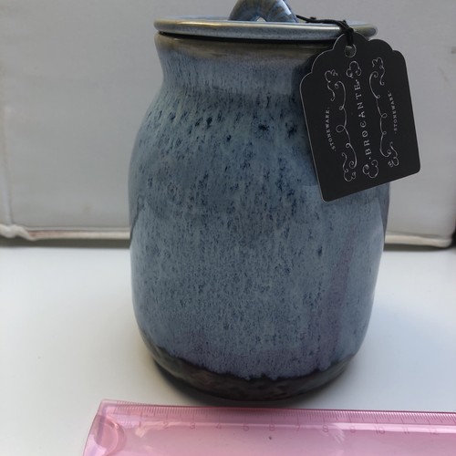 Brocante storage jar - storage, lid