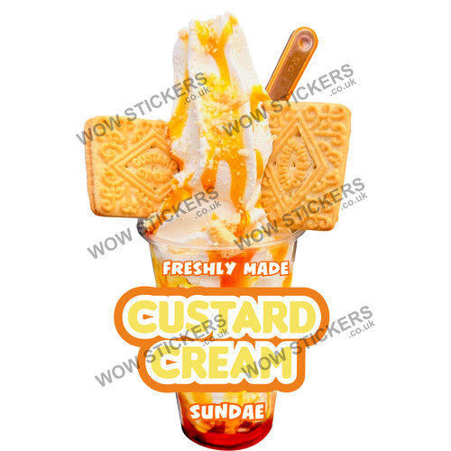 Custard cream ice - cream,
