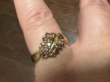 9ct Yellow Gold Cognac Diamond