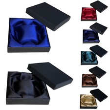 Black jewellery GIFT BOX for men women BANGLE BRACELET WATCHES satin lining