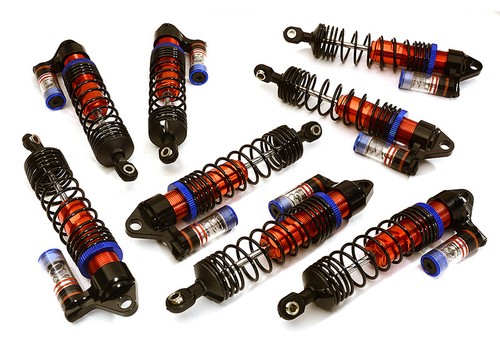 Machined piggyback shock set - piggyback,