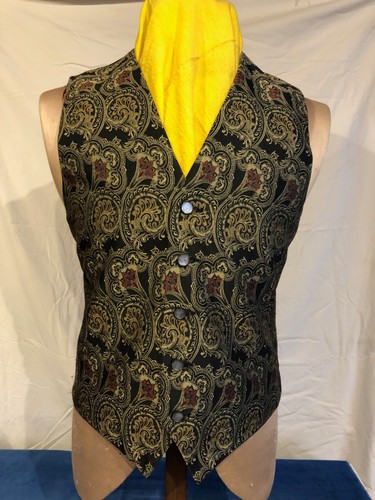 Black jacquard mens waistcoat - mens,
