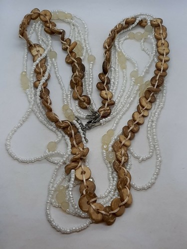 New coconut disc bead white - coconut, &