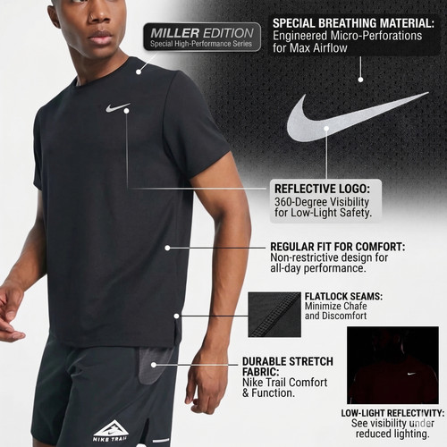 Nike running shirt - running, mens