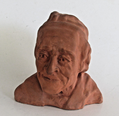 Terracotta sculpture portrait - sculpture,