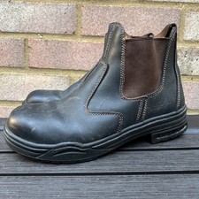 Mountain Horse Protective Jodhpur Boots Brown With Steel Toe Cap UK 9