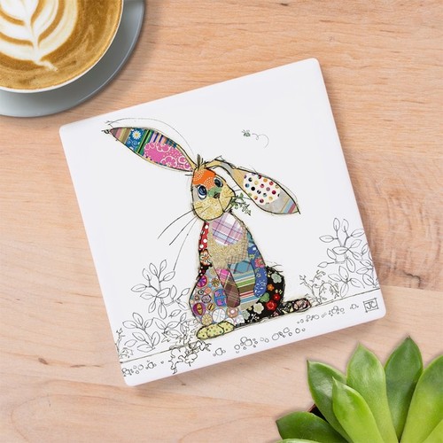 Ceramic bug art binky bunny - art,