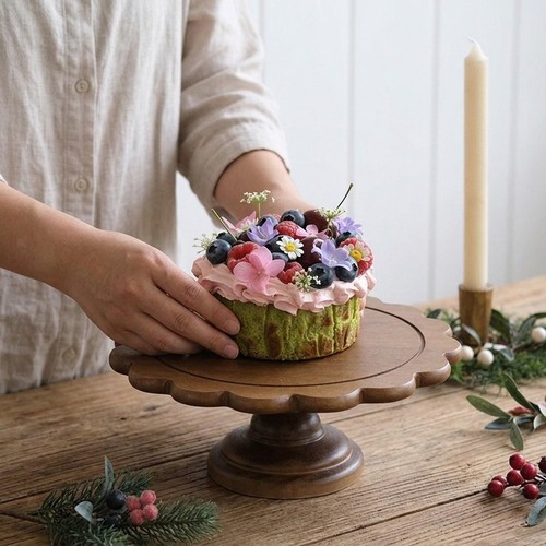 Wood riser cake stand - riser,