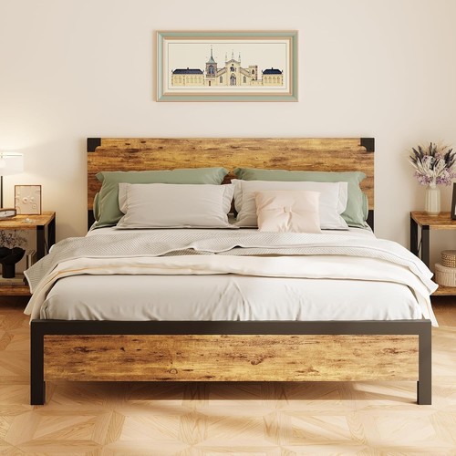 King size bed - size, frame