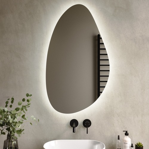 Pebble backlit bathroom mirror - pebble,