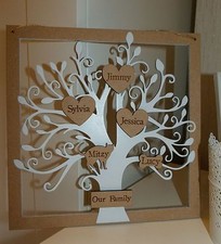 Personalised wooden family