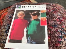 Phildar Aran Chunky Qk Dk Childs Sweaters Pullovers 4-12yrs  Knitting Pattern 10