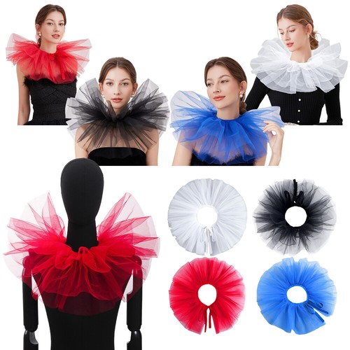 Elizabethan neck ruff tulle - neck,