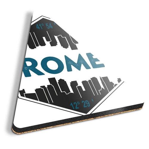 Triangle mdf coaster rome - mdf,