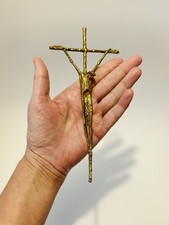 Bronze crucifix huber - crucifix, e.huber