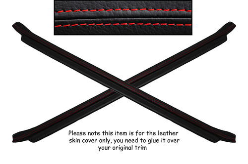 Red stitch door sill trim - 2x,