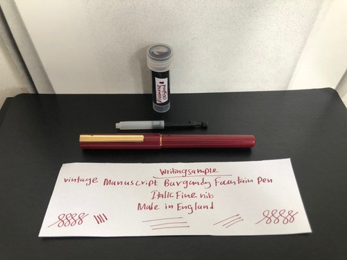 Vintage manuscript burgundy - manuscript,