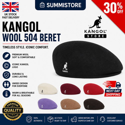 Kangol wool 504 flat cap - 504,