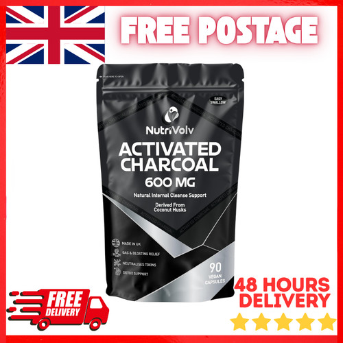 Activated charcoal 600mg 90 - |,