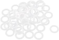 13mm White Plastic Roman Blind Curtain Rings - Packs of 10, 20, 50 & 100