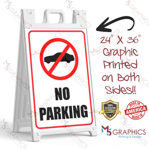 Parking sign signicade - no,