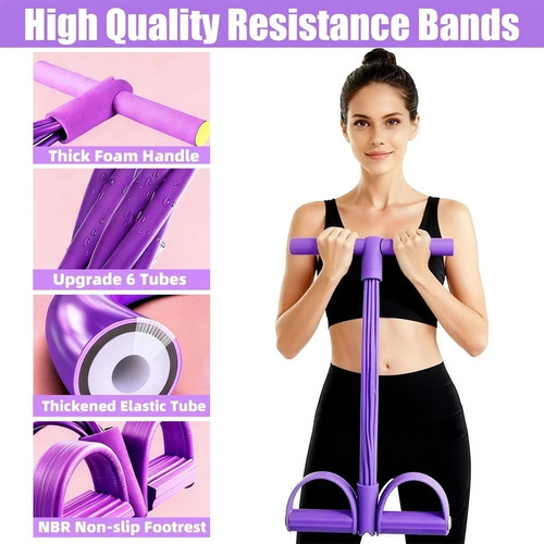 Tube pedal resistance band - tube,