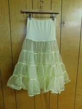 Vintage Yellow Nylon Petticoat