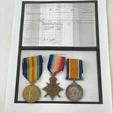 WW1 Medal Trio 660 Sapper John