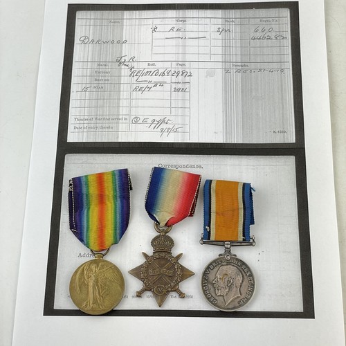Ww1 medal trio 660 sapper - ww1,