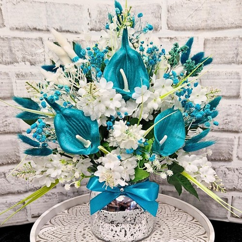 Teal calla lily silk - calla,
