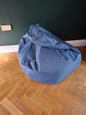 Large Bean Bag Giant indoor/Outdoor Blue 44 in W and 57 in L. 